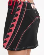 Lottie Hall Boardshort Skirt - Off Black - Image 2