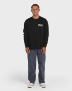 Walled Crewneck Sweatshirt  - Black - Image 4