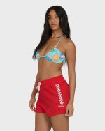 Vacay Forever Knit Shorts - Fiesta Red - Image 3