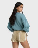 Road Trippin Print Shorts - Stone - Image 2