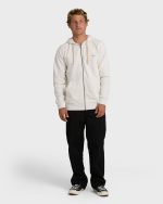 All Day Zip Front Hoodie - Oatmeal Heather. - Image 4