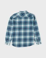 Coastline Long Sleeve Flannel Shirt - China Blue - Image 7
