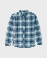 Coastline Long Sleeve Flannel Shirt - China Blue - Image 6