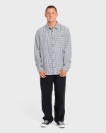 Coastline Long Sleeve Flannel Shirt - Off White - Image 3