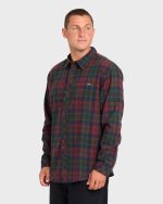 Coastline Long Sleeve Flannel Shirt - Tortoise Shell - Image 4