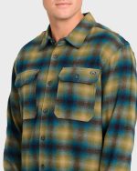 Offshore Long Sleeve Flannel Shirt - Ultramarine Green - Image 5