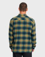 Offshore Long Sleeve Flannel Shirt - Ultramarine Green - Image 2