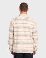 Offshore Jacquard Long Sleeve Flannel Shirt - Sand Khaki - Image 2