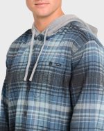 Baja Long Sleeve Flannel Shirt - Dark Denim - Image 5