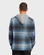 Baja Long Sleeve Flannel Shirt - Dark Denim - Image 2