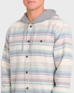 Baja Long Sleeve Flannel Shirt - Oatmeal - Image 5