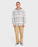 Baja Long Sleeve Flannel Shirt - Oatmeal - Image 3