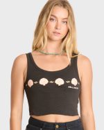 Into The Sea Tank Top - Off Black - Image 5
