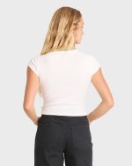 Take A Moment Short Sleeve Knit Graphic T-Shirt - Salt Crystal - Image 2