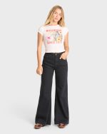 Take A Moment Short Sleeve Knit Graphic T-Shirt - Salt Crystal - Image 3