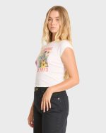 Take A Moment Short Sleeve Knit Graphic T-Shirt - Salt Crystal - Image 4