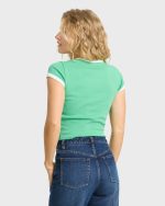 Love And Sun Short Sleeve Knit T-Shirt - Field Green - Image 2