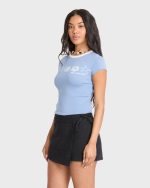 Sand Drifter Short Sleeve Cotton T-Shirt - Blue Horizon - Image 4