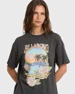 Dreamy Memories Short Sleeve Cotton T-Shirt - Off Black - Image 5