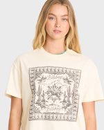 Heading West Short Sleeve Knit T-Shirt - White Cap - Image 5