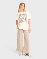 Heading West Short Sleeve Knit T-Shirt - White Cap - Image 3