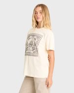 Heading West Short Sleeve Knit T-Shirt - White Cap - Image 4