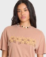 Hello Sundown Short Sleeve Knit T-Shirt - Sugar Almond - Image 5