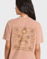 Hello Sundown Short Sleeve Knit T-Shirt - Sugar Almond - Image 6