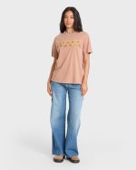 Hello Sundown Short Sleeve Knit T-Shirt - Sugar Almond - Image 3