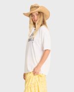 Surf Le Soleil Short Sleeve Cotton T-Shirt - Salt Crystal - Image 4