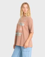 Take A Tour Short Sleeve Cotton T-Shirt - Sugar Almond - Image 4