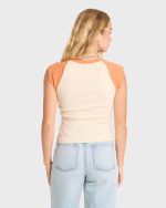 Sea Friends Short Sleeve Knit Raglan T-Shirt - Amber - Image 2