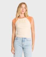 Sea Friends Short Sleeve Knit Raglan T-Shirt - Amber