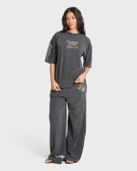Paradise 73 Short Sleeve Cotton T-Shirt - Black Sands - Image 3