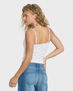 Rip Tide Daisy Tank Top - Salt Crystal - Image 2