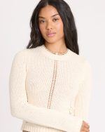 Sweet Clare Crewneck Sweater - White Cap - Image 5
