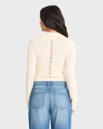 Sweet Clare Crewneck Sweater - White Cap - Image 2