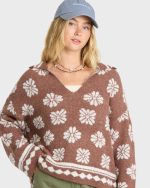 Early Days Knit Sweater - Espresso - Image 5