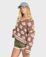Early Days Knit Sweater - Espresso - Image 4