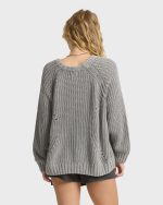 Gone Fishin Crewneck Sweater - Cobblestone - Image 2