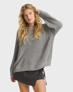 Gone Fishin Crewneck Sweater - Cobblestone