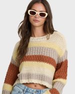 Mix Up Crewneck Sweater - Cobblestone - Image 5