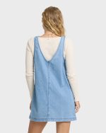 Lyla Saltwashed Mini Dress - Sea Blue - Image 2