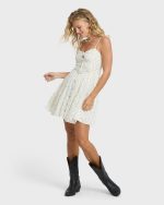 Prairie Days Mini Dress - Salt Crystal - Image 3
