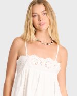 Light And Airy Mini Dress - Salt Crystal - Image 5