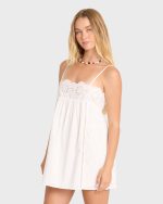 Light And Airy Mini Dress - Salt Crystal - Image 4