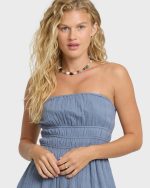 In The Sky 2 Midi Dress - Blue Smoke - Image 6