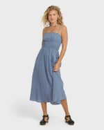 In The Sky 2 Midi Dress - Blue Smoke - Image 3