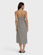 Beach Check Midi Dress - White/Black - Image 2