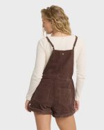 Wild Pursuit Overall Cord Romper - Teak - Image 2